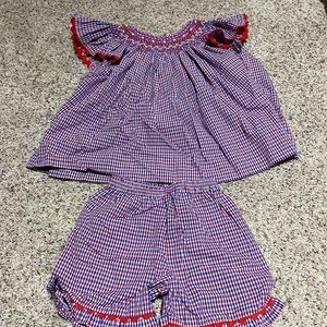 Red, White, and blue outfit. Worn for the 4th of July